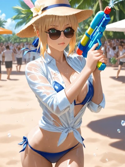 精液水枪 现在她们把你之前射的都射回给你 [AI Generated]