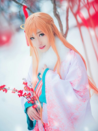 《刀剑神域》亚丝娜和服 CO S P L A Y