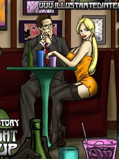 Pub Night Pick Up- illustrated interracial
