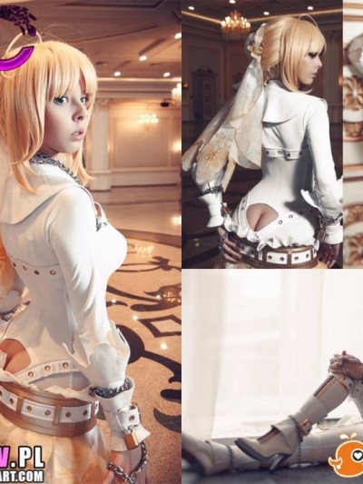 [disharmonica] Saber bride cosplay by Helly von Valentine