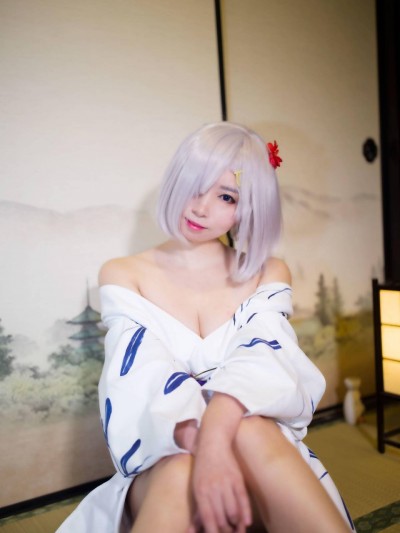 《舰队Collection》舰娘滨风秋季浴衣立绘 C O S P L A Y