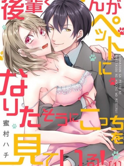 後輩帶著很想當我寵物的表情在看著我！[蜜村ハチ]後輩くんがペットになりたそうにこっちを見ている