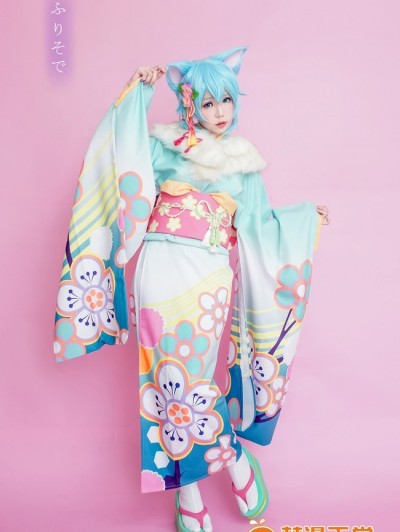 《刀剑神域》百变和服惹人爱朝田诗乃 C O S P L A Y