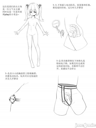 [Pixiv-96317253] [三岁嗔顽] 主播女孩重度拘束