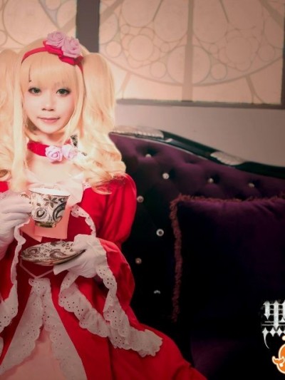 《黑執事》 伊麗莎白·米多福特紅禮服C O S P L A Y