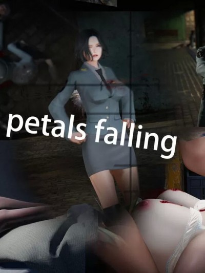 [花咲の夜] petals falling