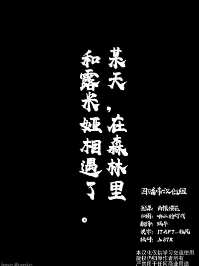 [小老帝汉化组] [イスタンブール・ハイソックス (至る)] ある日、森の中、ルーミアに出会った