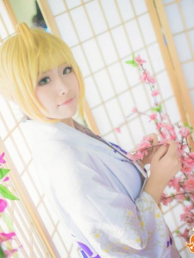 《FateStay Night》SABER和服 C O S P L A Y