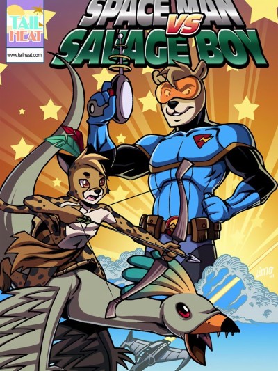 Space Man vs Savage Boy